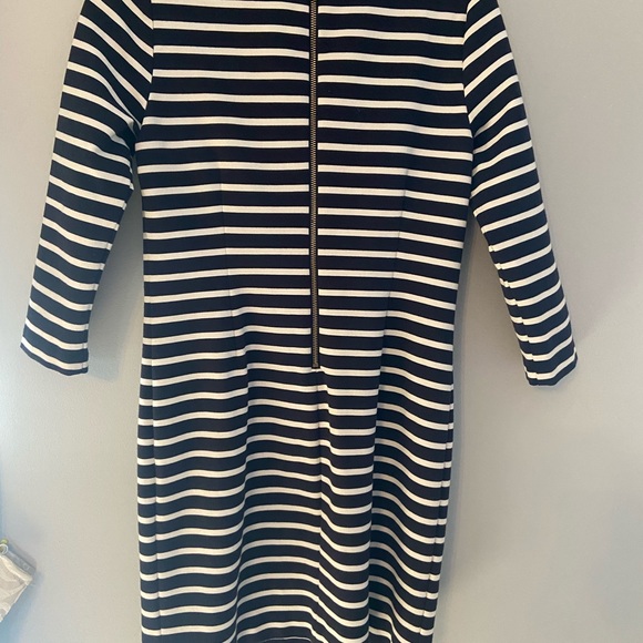 Micheal Kors Navy Striped Dress Sz M - Picture 3 of 3